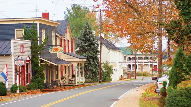 view of Sperryville's Main Street