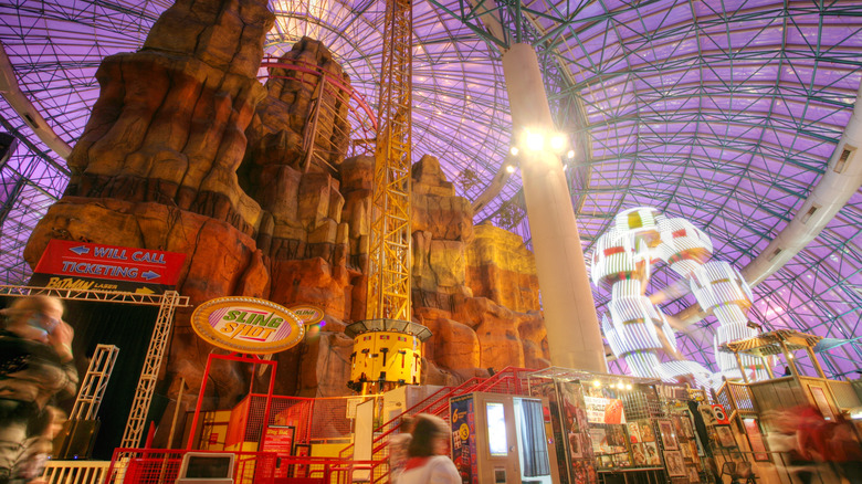 Inside Adventuredome amusement park