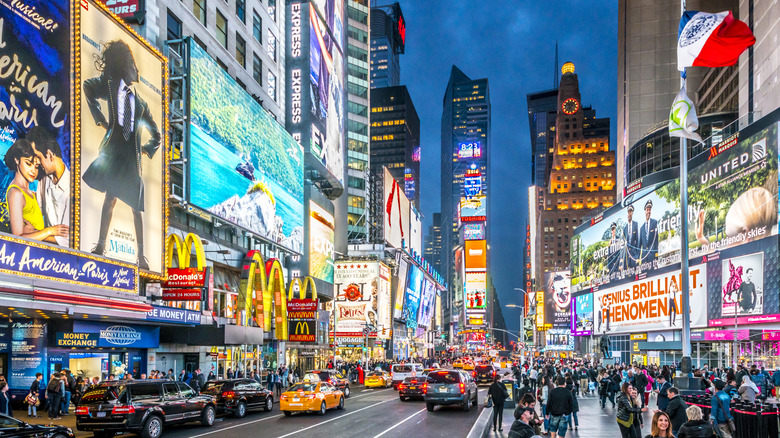 Times Square at night