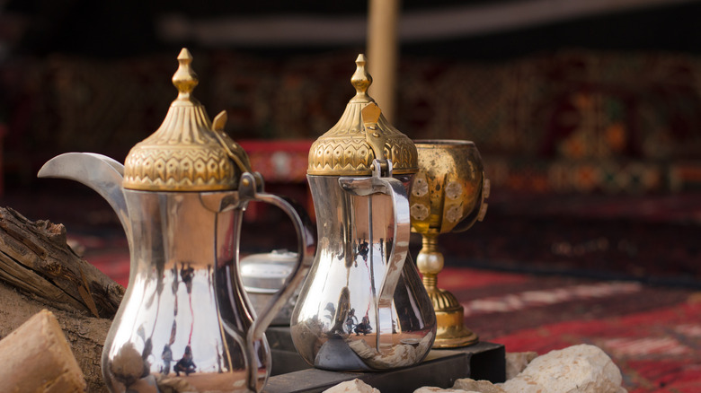 Traditional Arab coffee pot