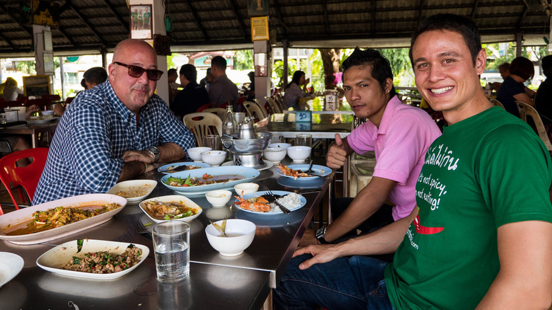 Mark eats with Andrew Zimmern