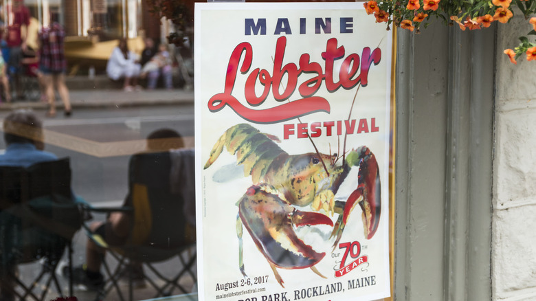 Maine Lobster Festival sign