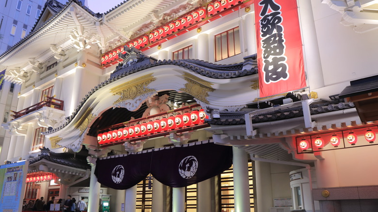 Entrance of Kabuki-za theater
