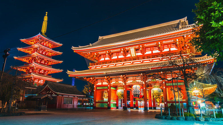 Senso-ji Temple at night