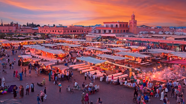 A square in Marrakesh