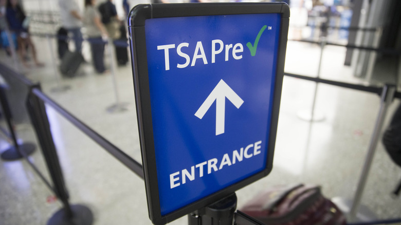 TSA PreCheck security line open