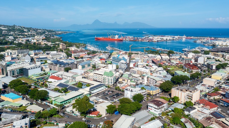 Papeete on the island Tahiti