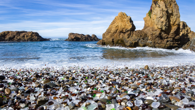 Glass beach in Fort Bragg