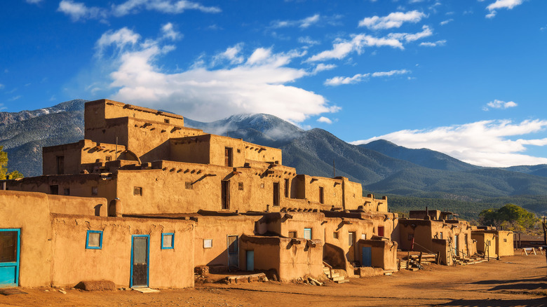 old adobe buildings