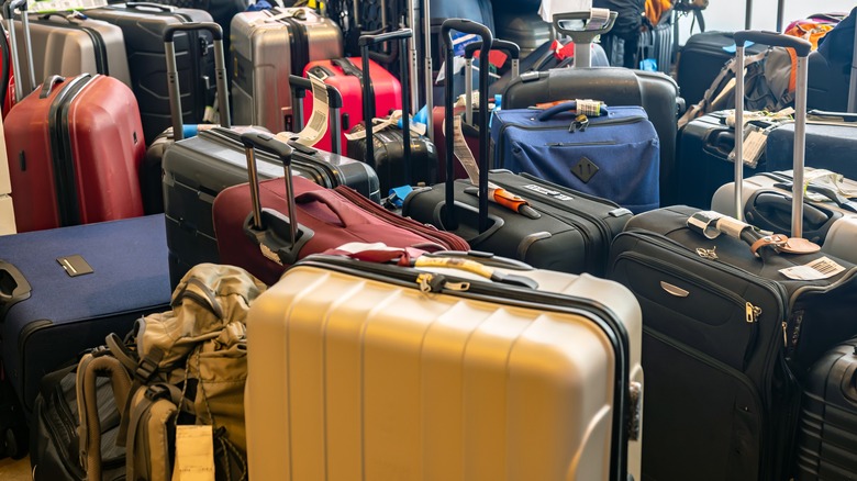 A mass of suitcases