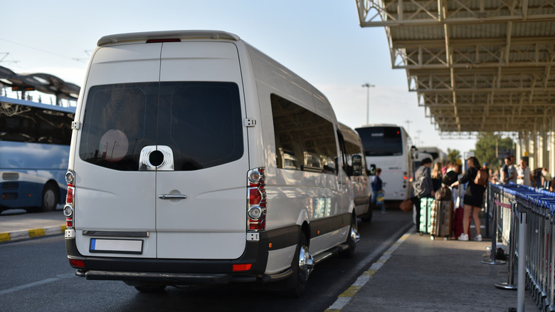 Airport transfer shuttle bus