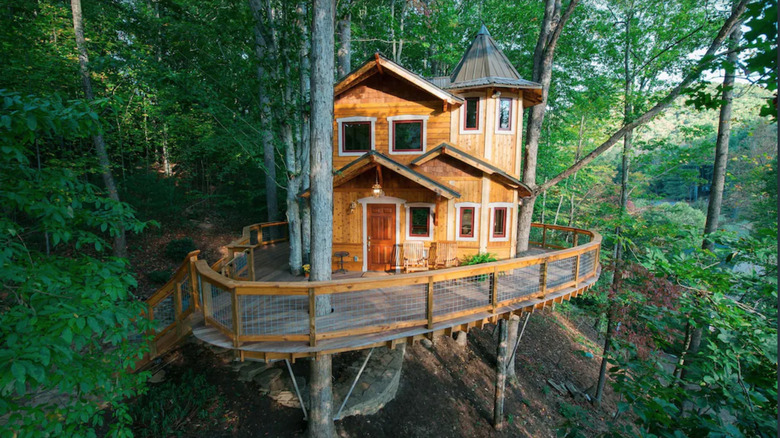 Grand treehouse in North Carolina