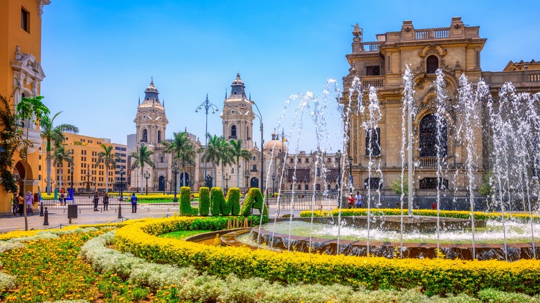 The old center in Lima, Peru