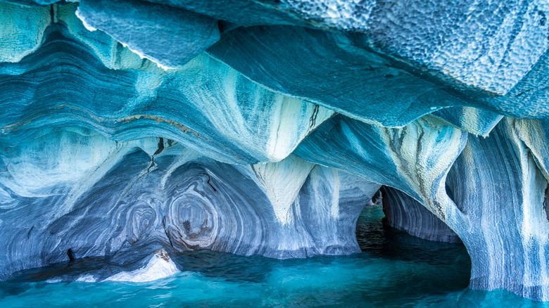 gorgeous natural marbled caves