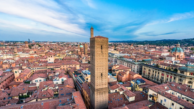 Aerial view of Bologna