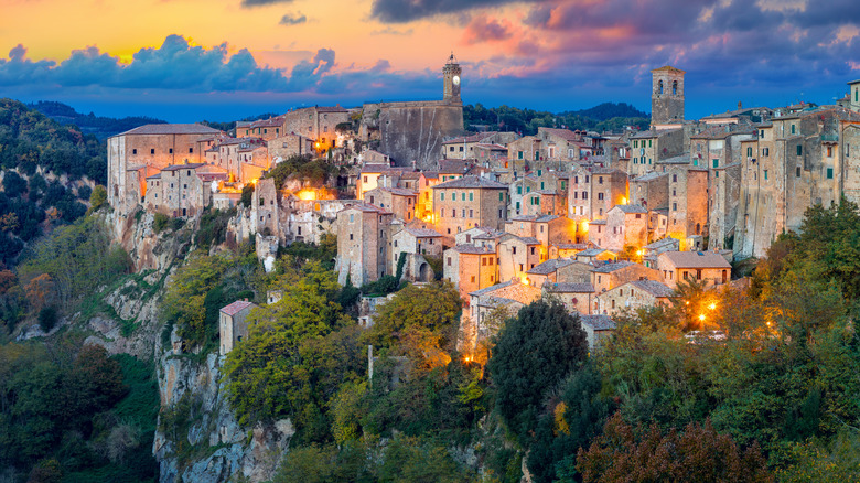 Sorano at dusk