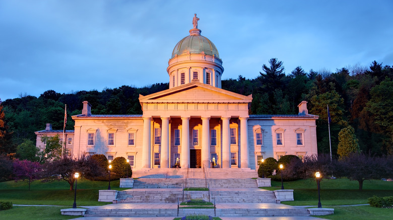 Gold-domed Vermont State House