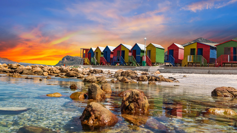 beach huts in Cape Town