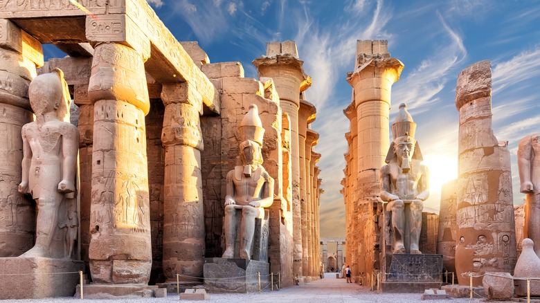 massive ancient architecture in Egypt