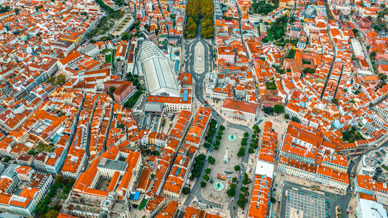 view of Lisbon's City Center