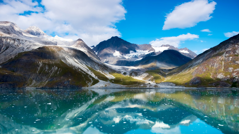 Mountain range in Glacier Bay