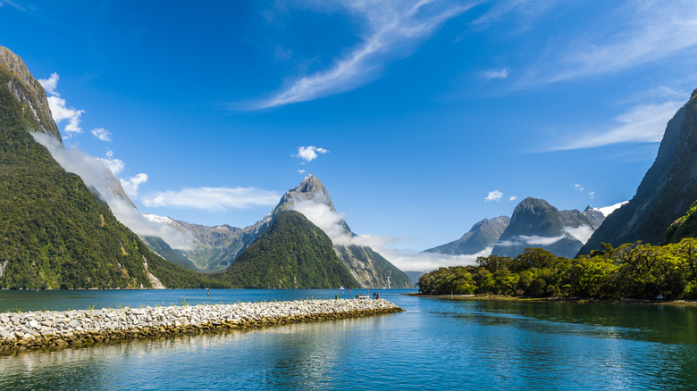 mountains and water