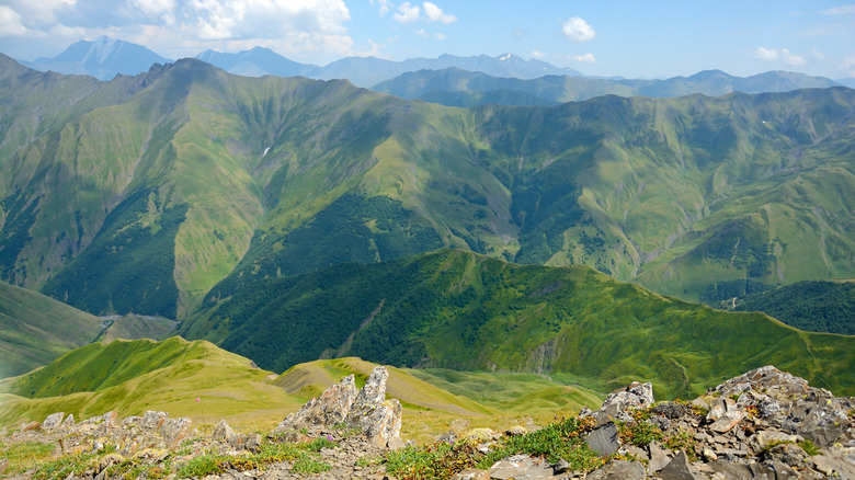 green mountains