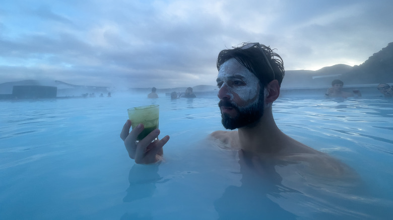 man in Blue Lagoon