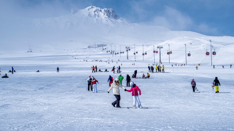 Skiing at Erciyes, Turkey