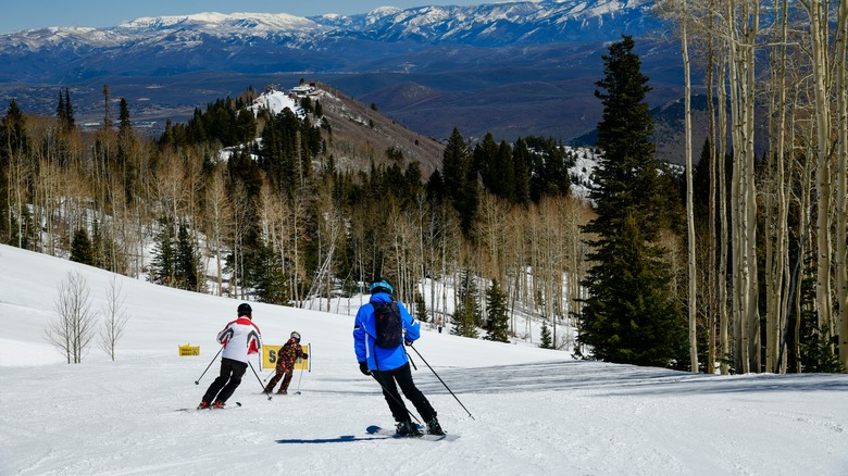 Downhill runs at Park City