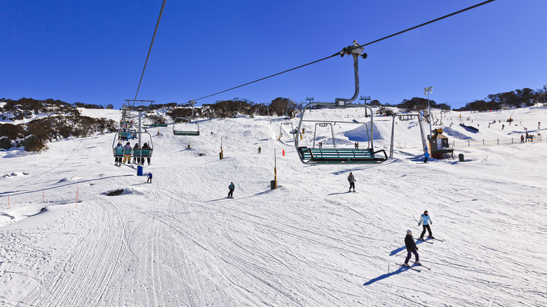 Ski runs at Perisher, Australia