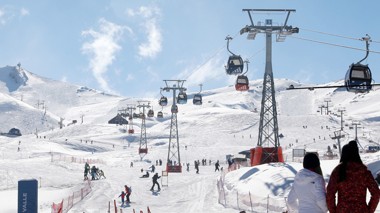 The runs at Valle Nevado