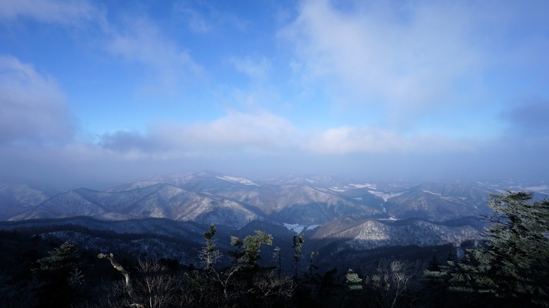The mountains of Yong Pyong