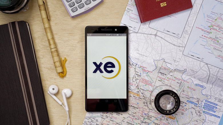 XE logo on phone