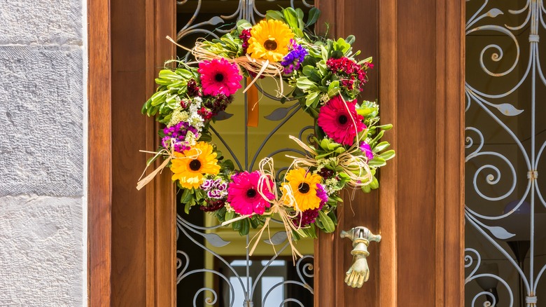 Greek door wreath