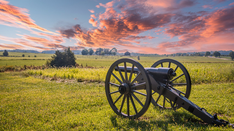 Old cannon at Gettysburg battlefield