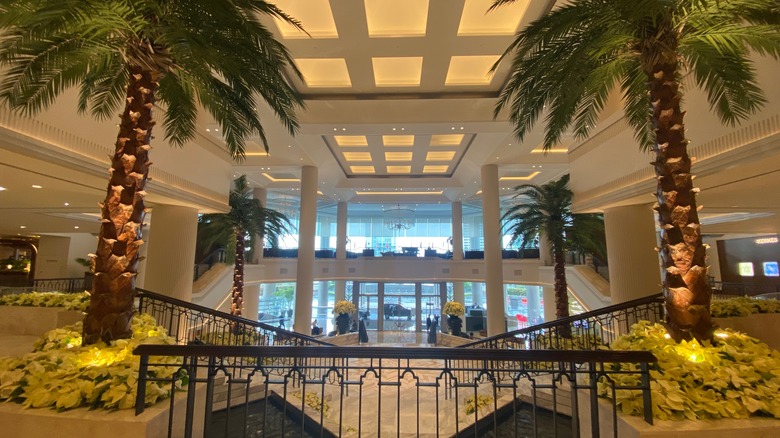 lobby of nice hotel