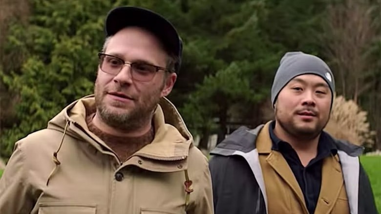 Seth Rogen with David Chang