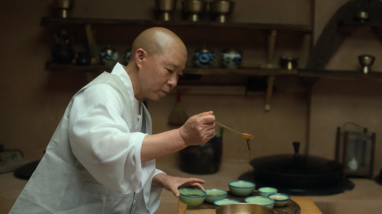 Jeong Kwan prepares Korean dishes