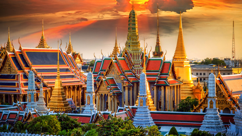 ornate buildings in Bangkok, Thailand