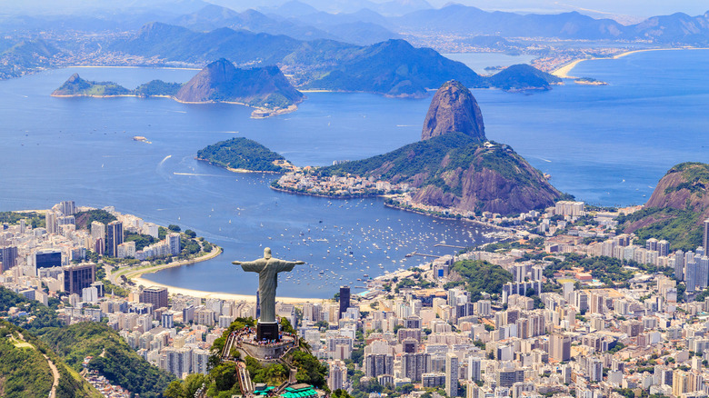 birds-eye view of Rio de Janeiro, Brazil