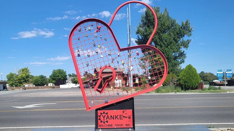 Lovelock sculpture in town