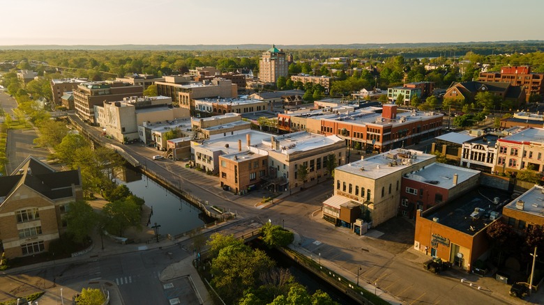 aerial view of Traverse City