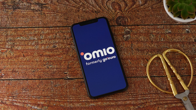 Omio app on phone