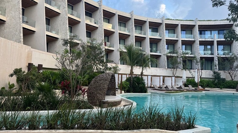 exterior and outdoor pool at Secrets Tulum Resort & Beach Club