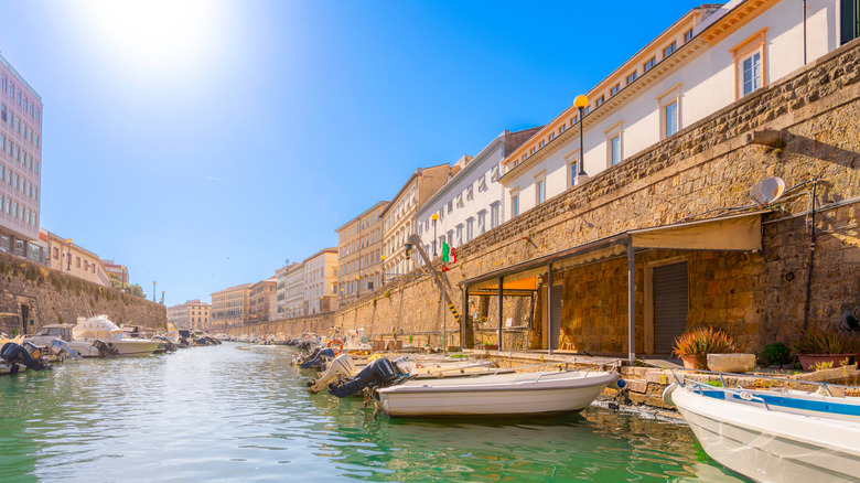 New Venice district in Livorno Tuscany