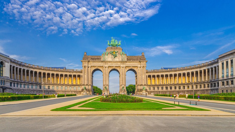 View of Cinquantenaire Park in Brussels