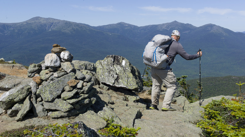 hiker with large backpack