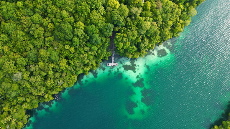 Aerial view of the Derawan Islands