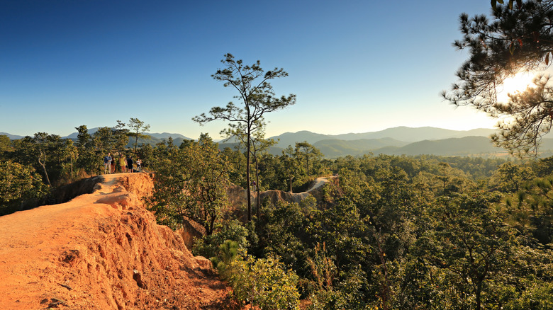 View of Pai Canyon at sunset